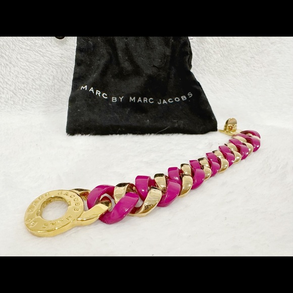 Marc by March Jacobs Pink and Gold Chain Bracelet - Picture 2 of 2